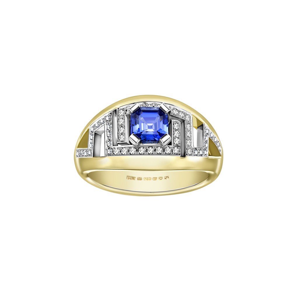 9 Hattie Rickards Greek Sapphire & Diamond Ring copy
