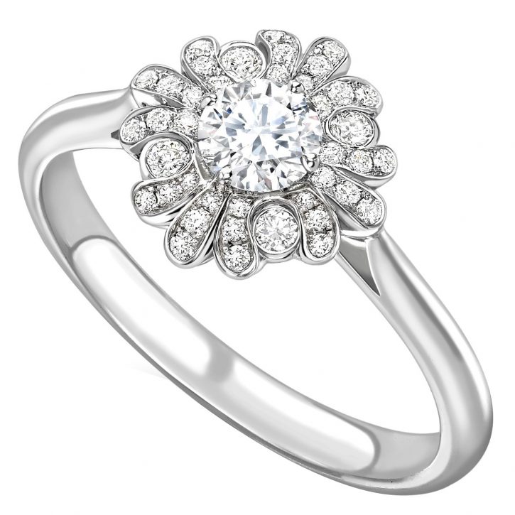 Diamond dazzler: This fabulous Jan Maarten ring is part of the Ernest Jones jewellery collection