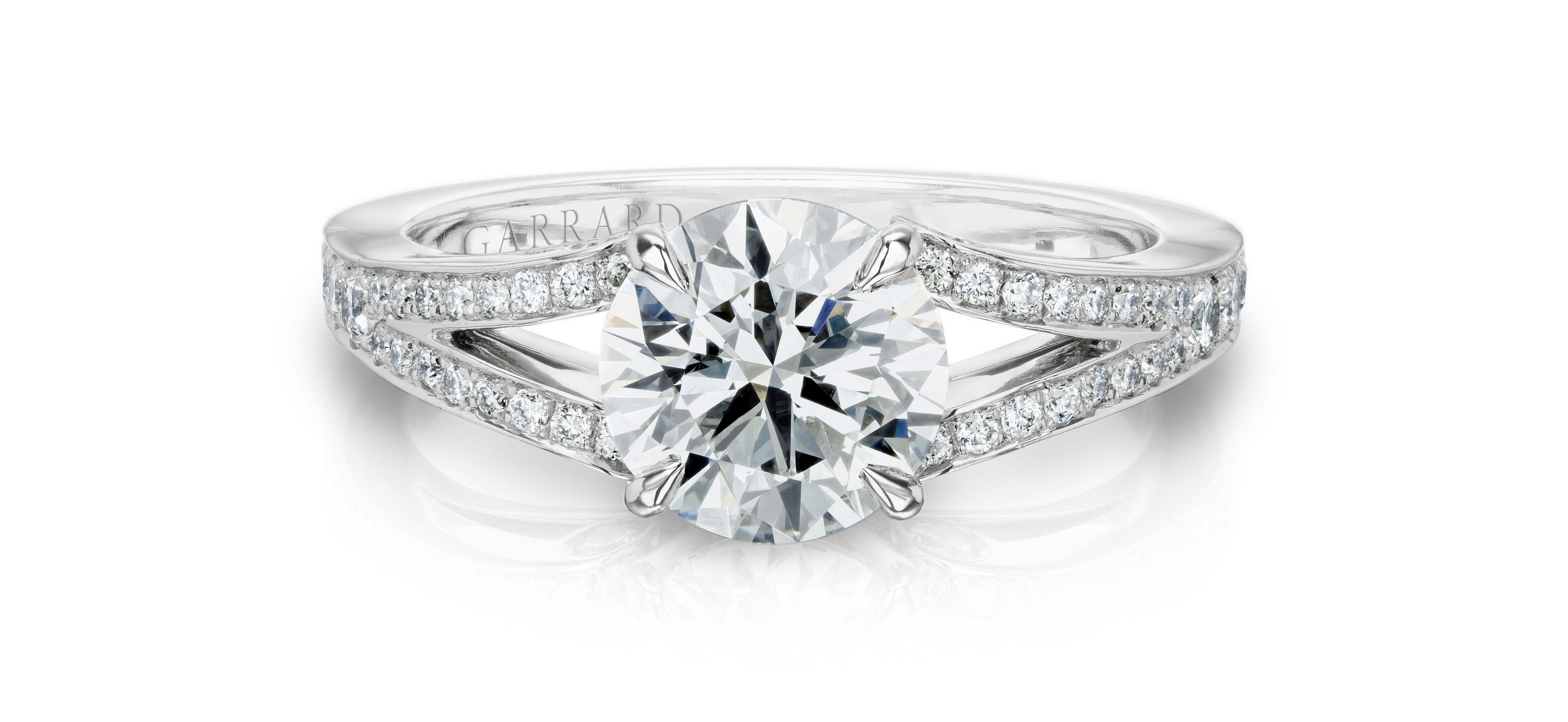 White magic: a glittering layring with fine diamonds from London institution Garrard
