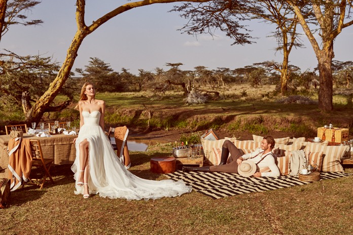 New Pronovias bridal collection on film, capturing the romance of East Africa