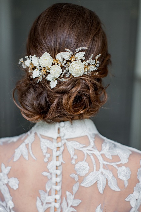 Diamonds and pearls: perfect top dressing with Team Glam bridal hair accessories