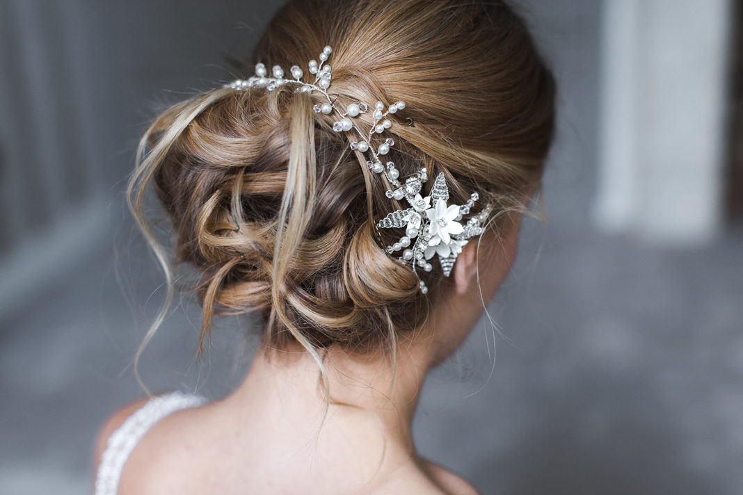 Diamonds and pearls: top dressing with Team Glam bridal hair accessories