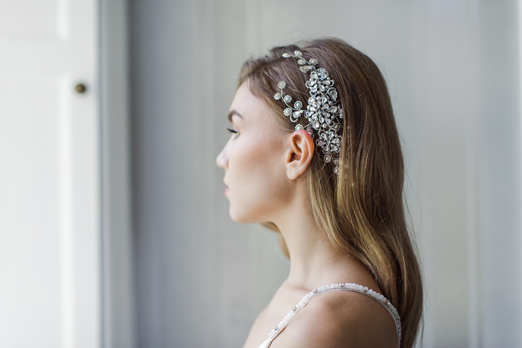 Diamonds and pearls: top dressing with Team Glam bridal hair accessories