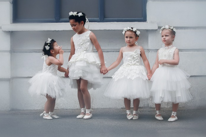 Young bridesmaids: girl glamour with eight gorgeous wedding-day outfits