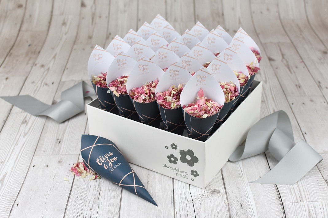 Personalise your confetti with Shropshire Petals