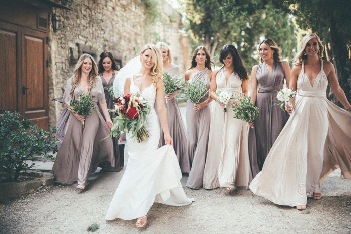 Real wedding: Paradise party in Chianti