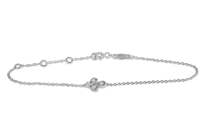 Sterling Silver 0.10ct Diamond Fancy Links Bracelet | H.Samuel