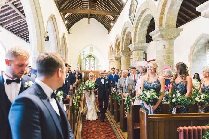 Real wedding: Yorkshire gold