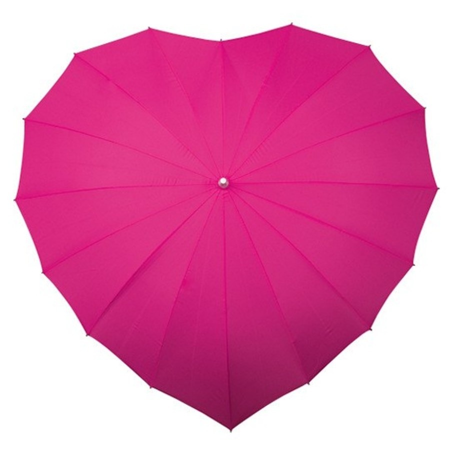3a. Splash Love Bright Pink Heart Umbrella from The Umbrella Shop copy